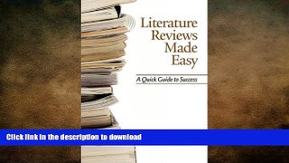Pre Order Literature Reviews Made Easy: A Quick Guide to Success (Hc) Kindle eBooks