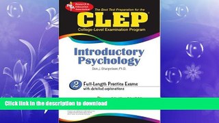 Hardcover CLEP Introductory Psychology (REA) - The Best Test Prep for the CLEP (CLEP Test