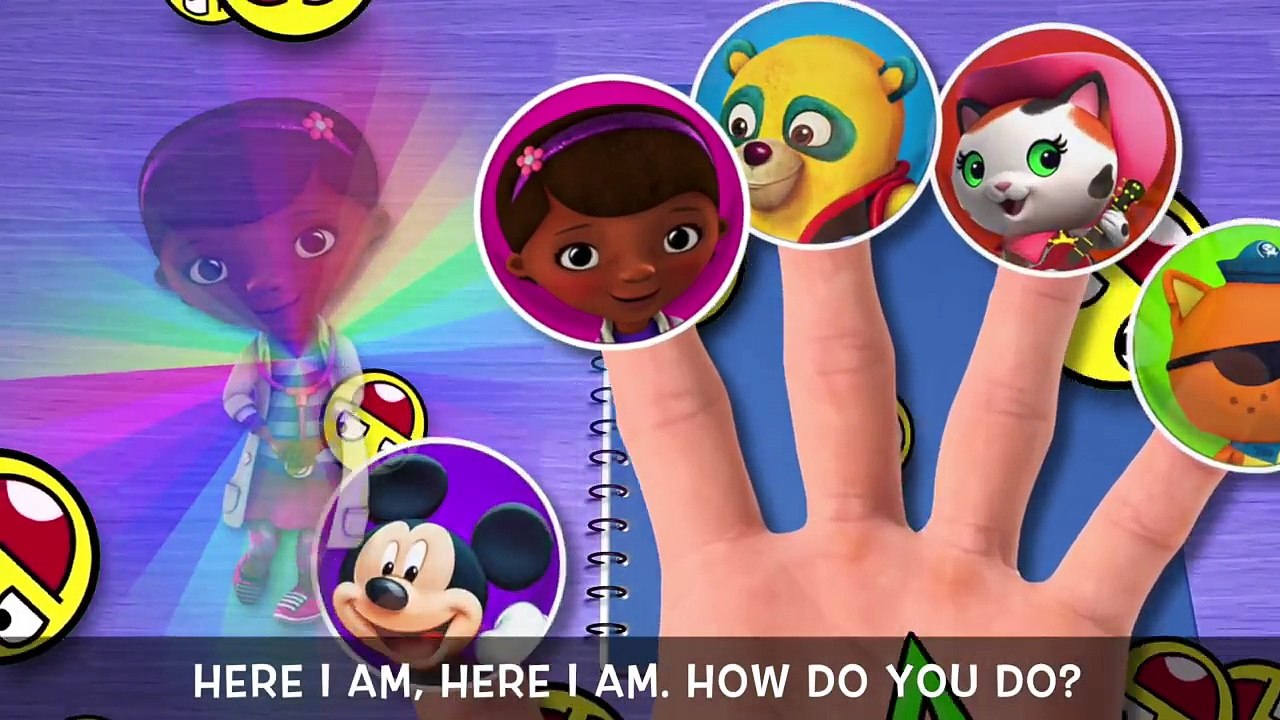 Disney Junior Kids Shows Drawing Book Finger Family Song!