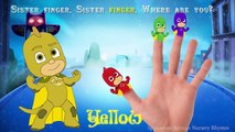 PJ Masks Gekko Luna Girl Finger Family Nursery Rhymes Song Lyrics PJ Masks Learning Colors Cartoon