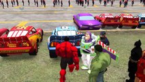 ★ Hulk Smash Cars ★ Spiderman ★ Lightning McQueen Colors Disney Cars Smash Party   Nursery Rhymes