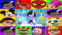 PJ Masks Surprise Egg Game with Romeo - Paw Patrol, Mickey Mouse, Frozen Elsa, Peppa Pig, Spiderman