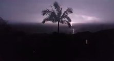Lightning Storm Strikes South of Brisbane