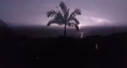 Download Video: Lightning Storm Strikes South of Brisbane