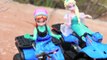 Frozen ELSA & Anna Ride ATV Quads Vacation Disney Princess Queen Elsa Doll Toys