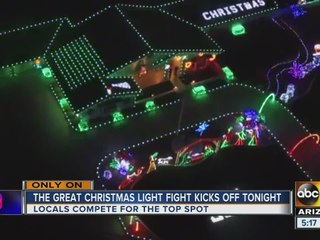 Kingman house offers spectacular light display