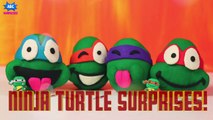 TMNT Play Doh Surprise Eggs Opening Teenage Mutant Ninja Turtles Surprises for Kids by ABC Surprises