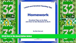 Price Latest   Greatest Teaching Tips: Homework Foldout (Latest-and-Greatest Teaching Tips) Rick