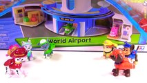 SUPER WINGS World Airport Playset Helps Paw Patrol Fly to Toy Surprise Island - Stop Motion!