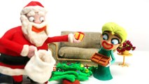 Santa Claus PRANKS Elsa! Magical Toy Bag, Play Doh Christmas Movies