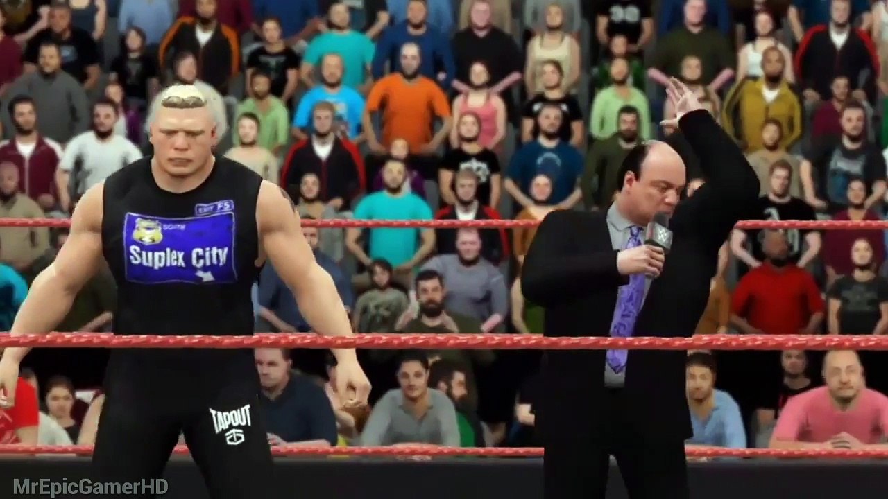 WWE 2K17 Custom Story - Brock Lesnar Returns & Sends Goldberg To The Hospital | Raw 2016