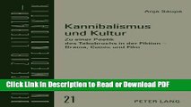 Read Kannibalismus und Kultur: Zu einer Poetik des Tabubruchs in der Fiktion - Drama, Comic und