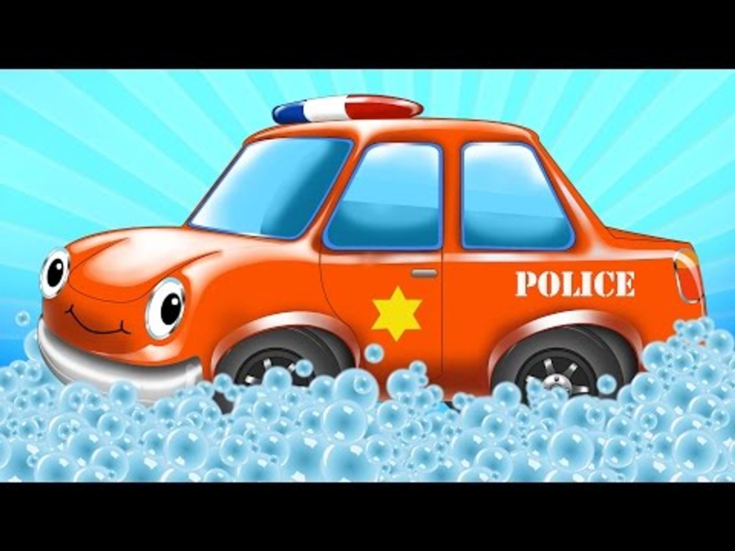 Carro da polícia-Car Wash, Desenhos para caçoa, Popula caçoar Vídeo