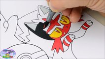 Pokemon Sun Moon Coloring Book Pikachu Episode Speed Colouring Surprise Egg and Toy Collector SETC