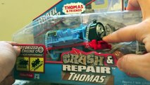 Crash & Repair Thomas the train motorized Trackmaster train review unbox play