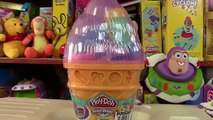 Play Doh Ice Cream Playset Make Big Ice Cream with Buzz of Toy Story Play Dough Fun