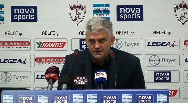 13η ΑΕΛ-Ατρόμητος 1-2 2016-17 Συνέντευξη τύπου Τσιώλης