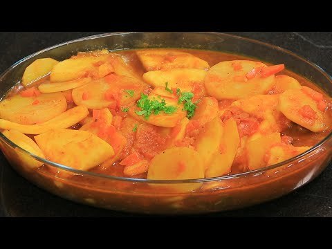 صينية بطاطس بالقرع ومكعبات اللحمة | غادة جميل