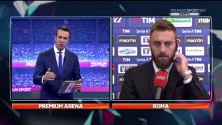 Lazio - Roma 0-2 (04-1216), Serie A 2016-17 - De Rossi- 'SEMBRAVA DI GIOCARE A NAPOLI'