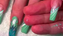 Easy Diagonal DIVA Striped Nail Art | DIY Hand Painted Stripe Design Tutorial