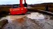 Awesome excavator stucks in mud compilation - excavator gets stuck -  excavator working in mud