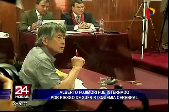 Alberto Fujimori será sometido a exámenes de tomografía para descartar isquemia cerebral