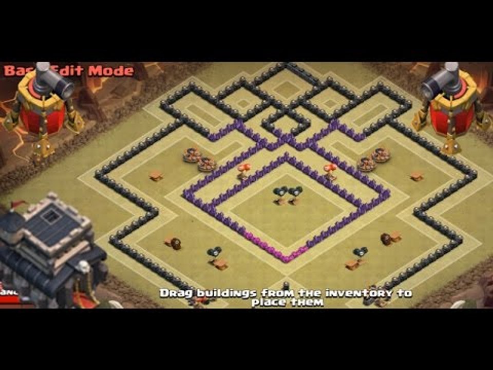 Clash of Clans - NEW TH9 War Base With 2 AIR SWEEPERS | ANTI LAVALOON | ANTI GOWIPE |