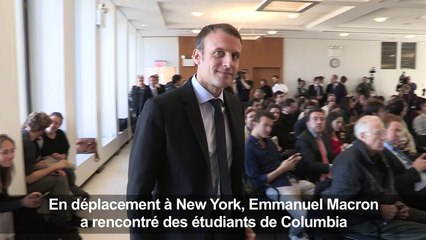 A New York, Macron veut "réconcilier les Français"