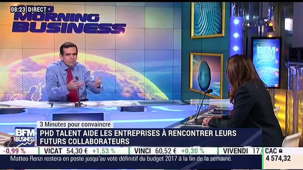 3 minutes pour convaincre 2016: PHD Talent, association organisatrice de forum de recrutement pour les docteurs - 06/12