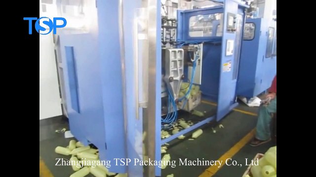 PE,PP,HDPE automatic double die plastic extrusion blowing machine up to 2L