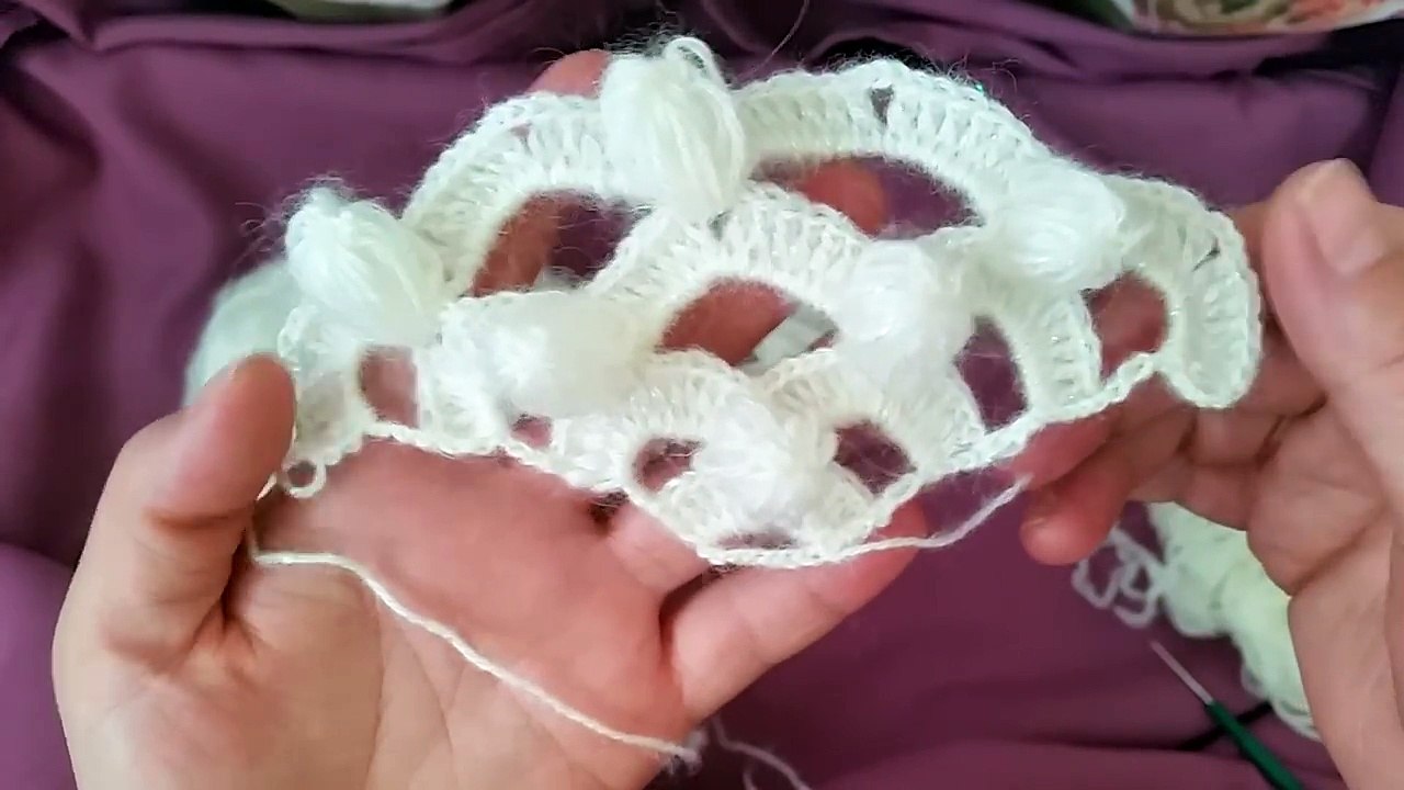 Simli İpten Gelin Şalı Yapımı Videolu Anlatım