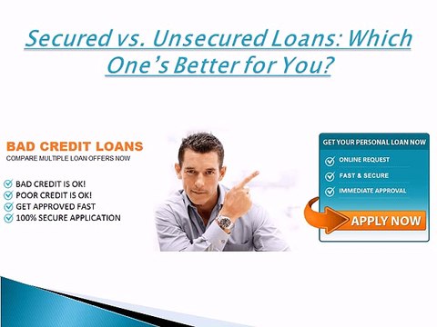 Secured vs. Unsecured Loans Which One’s Better for You