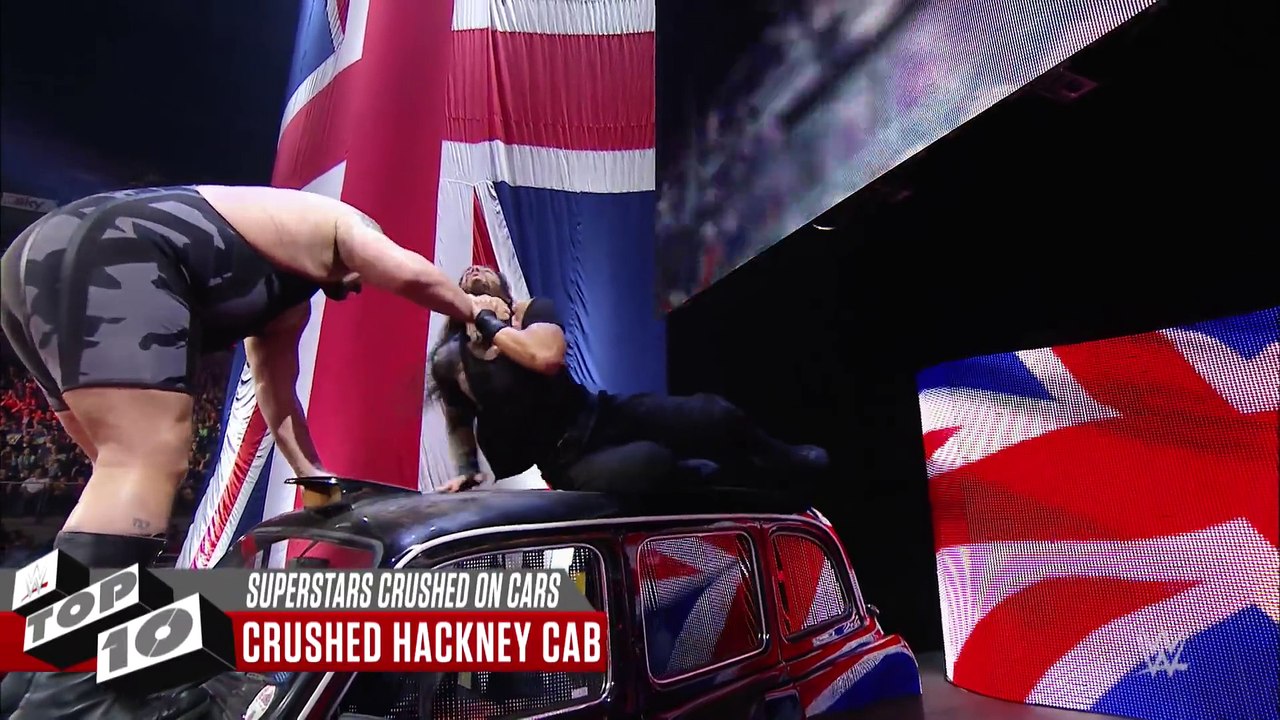 Superstars Getting Crushed on Cars  WWE Top 10