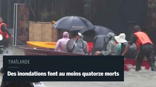 Thaïlande : des inondations font 14 morts