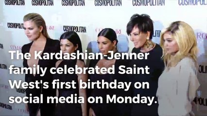 Kardashians celebrate baby Saint West's 1st birthday
