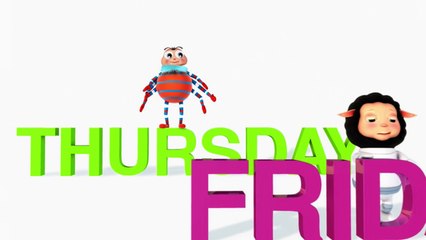 Days Of The Week  | English Nursery Rhymes for children with Lyrics