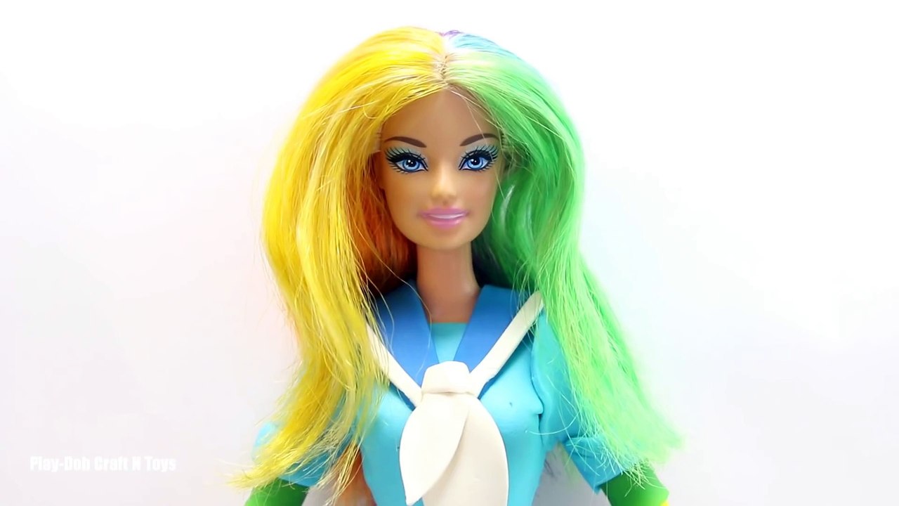 Play Doh Barbie Dolls Rainbow Dash Pinkie Pie Applejack Rarity Fluttershy Twilight Sparkle #2