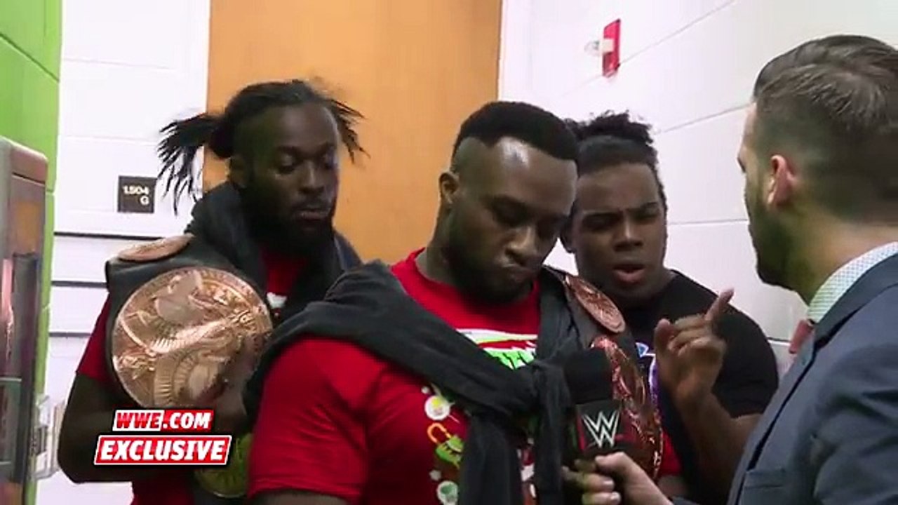 The New Day learn about their Triple Threat Match next week Raw Fallout, Dec. 5, 2016