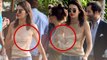 Kendall Jenner Braless, Risks Wardrobe Malfunction on Miami Beach