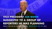 Vice President Joe Biden hints at running for president in 2020
