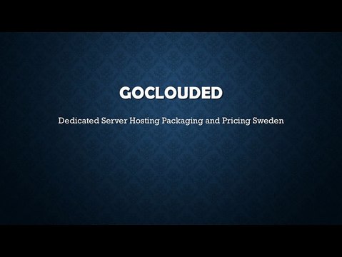Dedicated Server Hosting Packaging and Pricing Sweden
