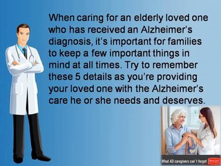 5 Crucial Things Alzheimer’s Caregivers Needs to Remember