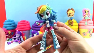 My Little Pony Equestria Girls Minis Dolls Play Doh Surprise Cupcakes | Shopkins
