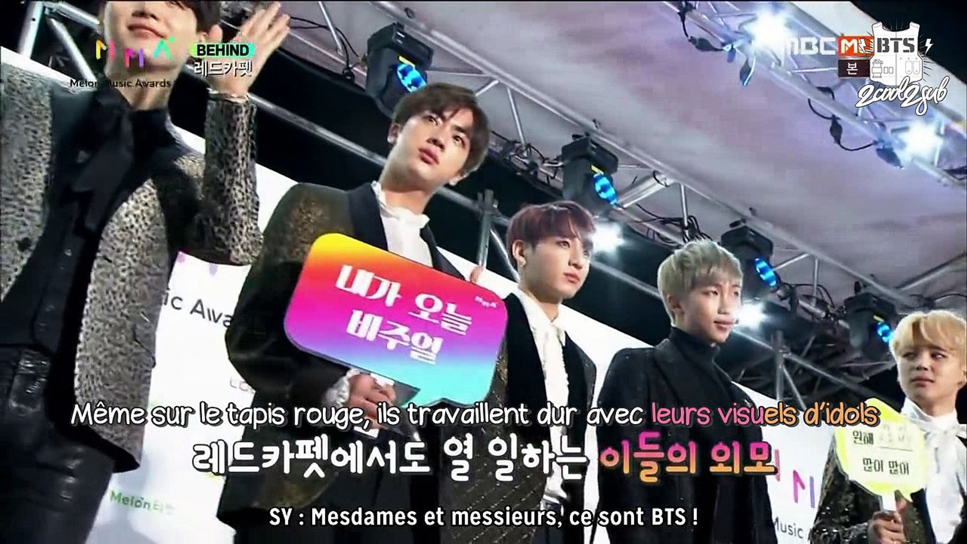 Cut] 161129 Melon Music Awards Behind: Bts (Vostfr) - Vidéo Dailymotion