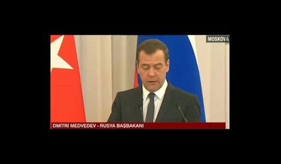 Rus Başbakan Dimitri Medvedev'e "Türk işçilere çalışma izni" sorusu