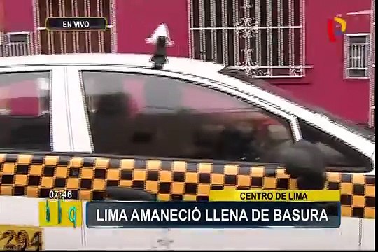 Centro de Lima: calles repletas de basura por huelga de trabajadores de limpieza