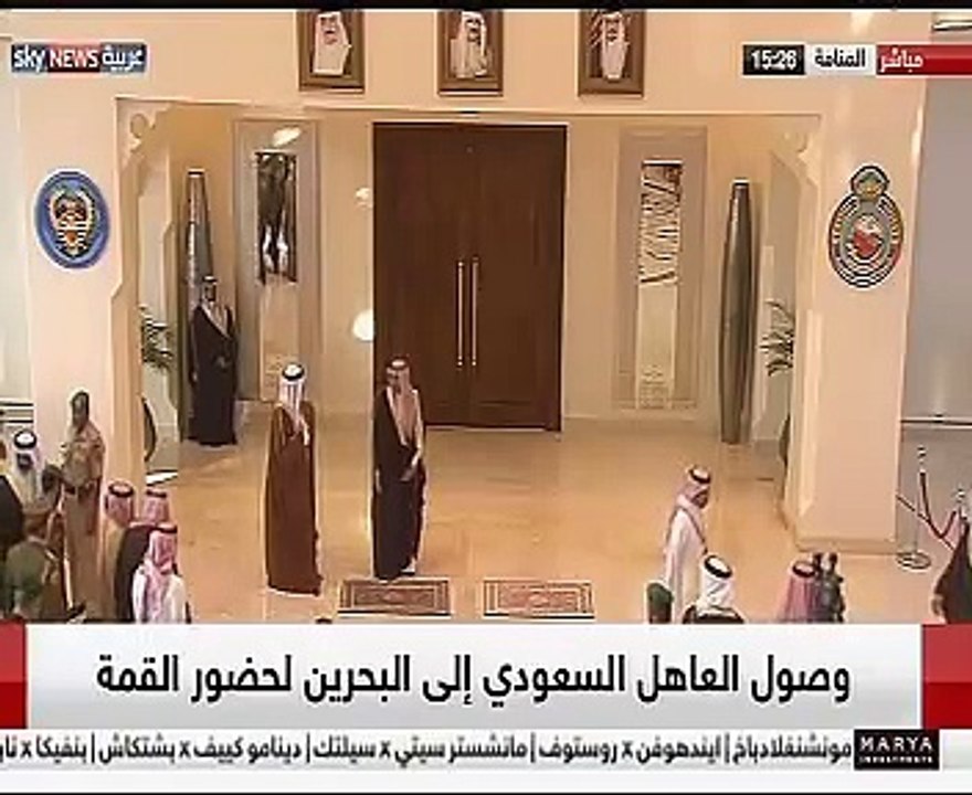 العاهل السعودى يصل البحرين للمشاركة فى القمة الخليجية الـ37