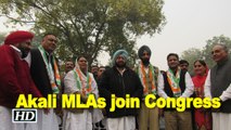 Two Akali MLAs join Congress Amarinder says met Sidhu