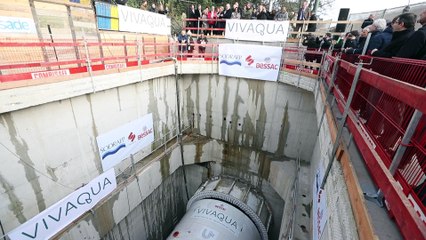 Inauguration des travaux du bassin d'orage à Uccle