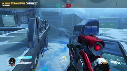 Overwatch jugada de la partida 1 vs 1 widowmaker